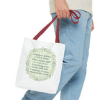 "A Lullaby on Wings Unseen" Tote Bag | ST. VON'S Poetic Lines