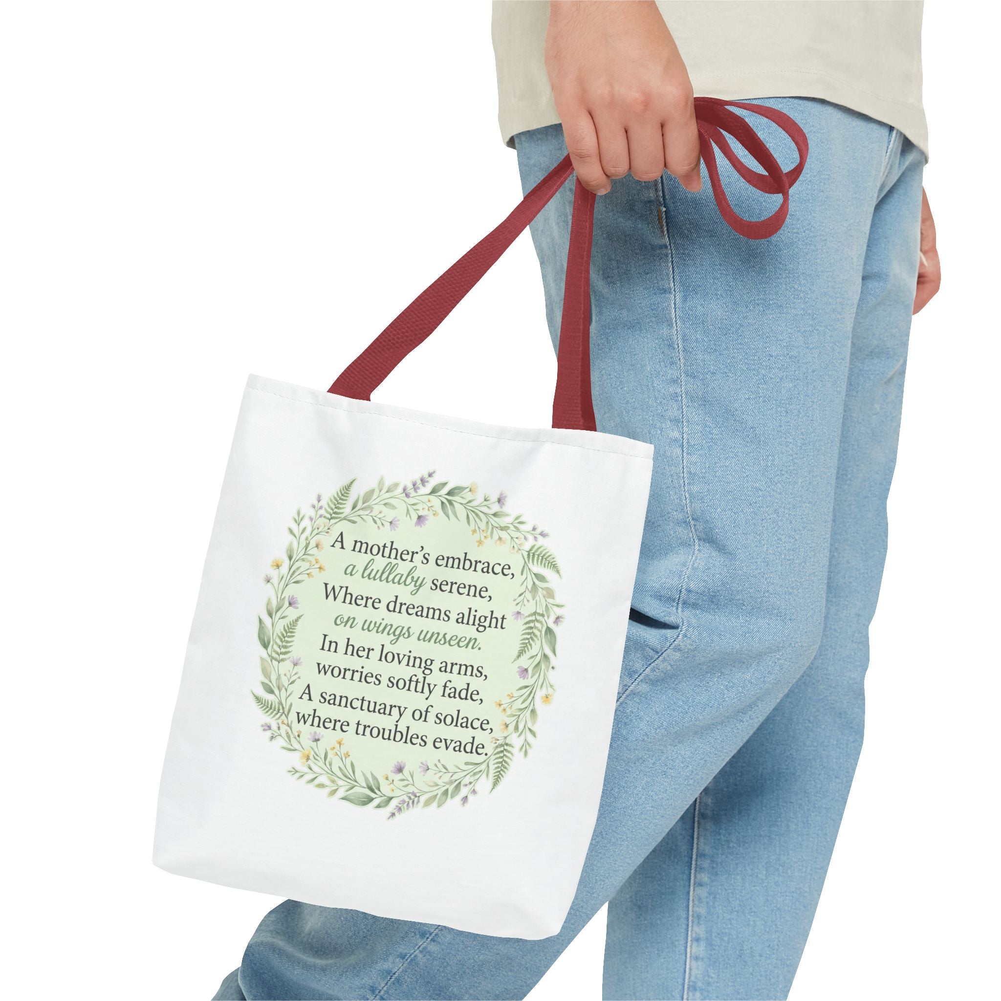 "A Lullaby on Wings Unseen" Tote Bag | ST. VON'S Poetic Lines