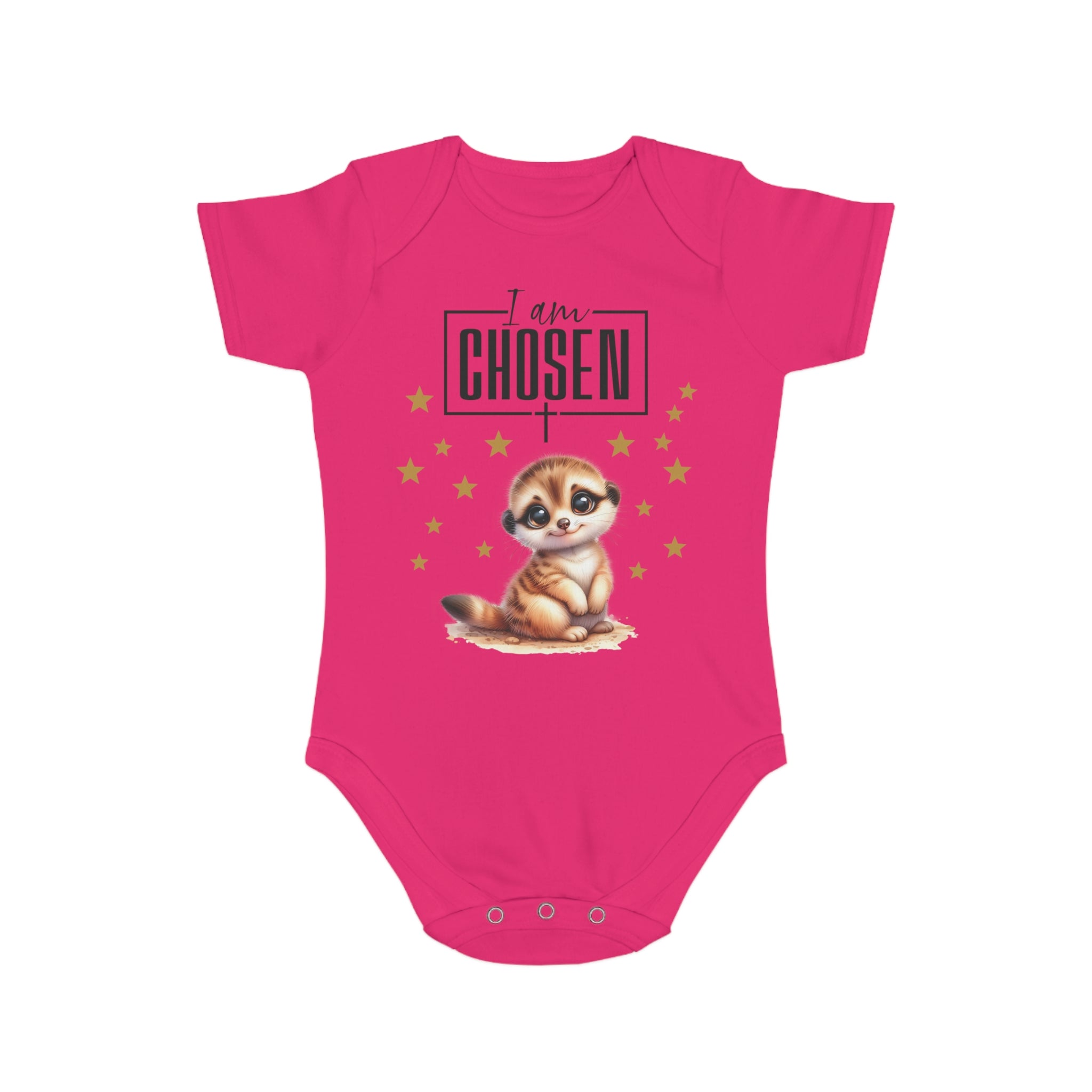 Toddler I Am Chosen 1 Piece Bodysuit - Trust in Him - Cute Muskrat Designed Onesies