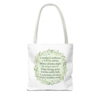 "A Lullaby on Wings Unseen" Tote Bag | ST. VON'S Poetic Lines