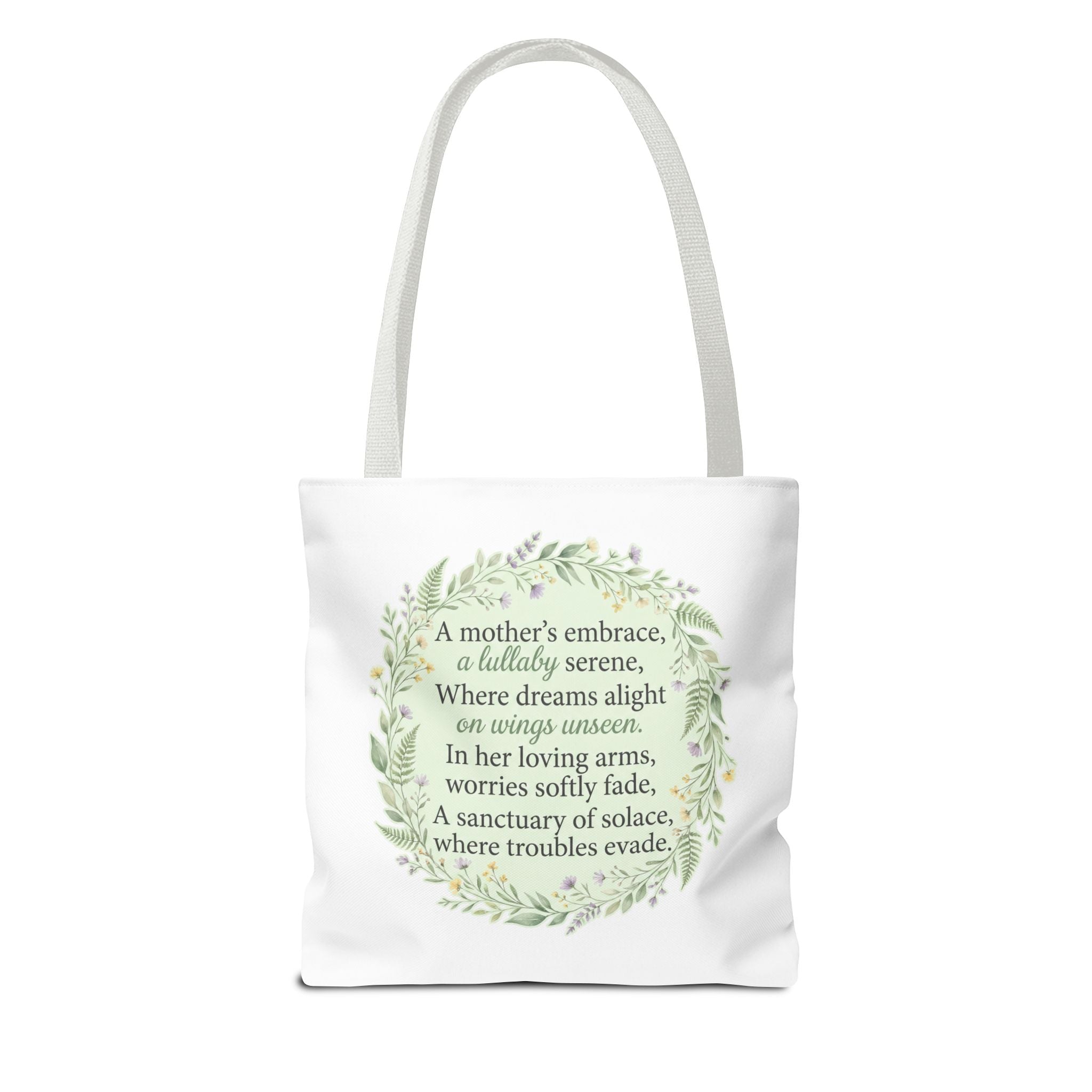 "A Lullaby on Wings Unseen" Tote Bag | ST. VON'S Poetic Lines
