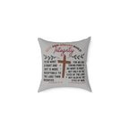 Christian Cross Integrity Throw Pillow Poly Canvas —Do What is Right Scripture Decorative Pillow Covers for the Bed Sofa 16" by 16"