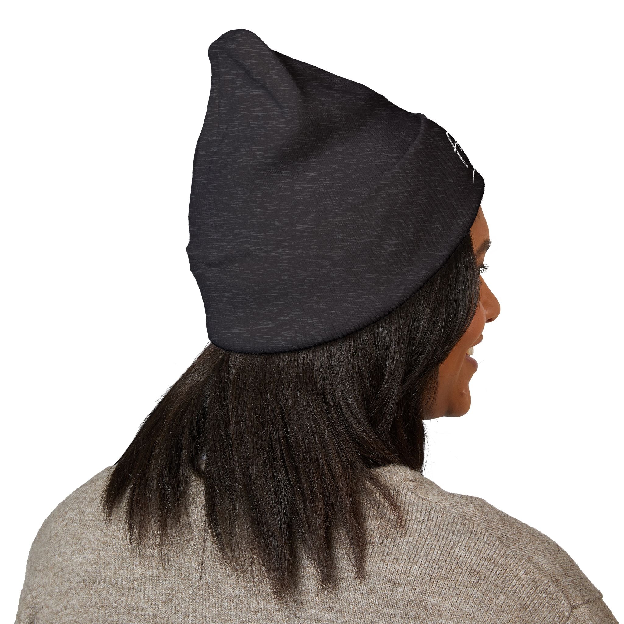 Embroidered Faithful Cuffed Beanie - Warm Knit Winter Hat