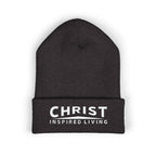 Christ Inspired Living Embroidered Cuffed Beanie | Faith Hat | ST. VON'S FLAIR