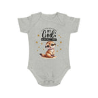 Toddler 1 Piece My God Baby Bodysuit - Trust in Him - Cute Muskrat Designed Onesies