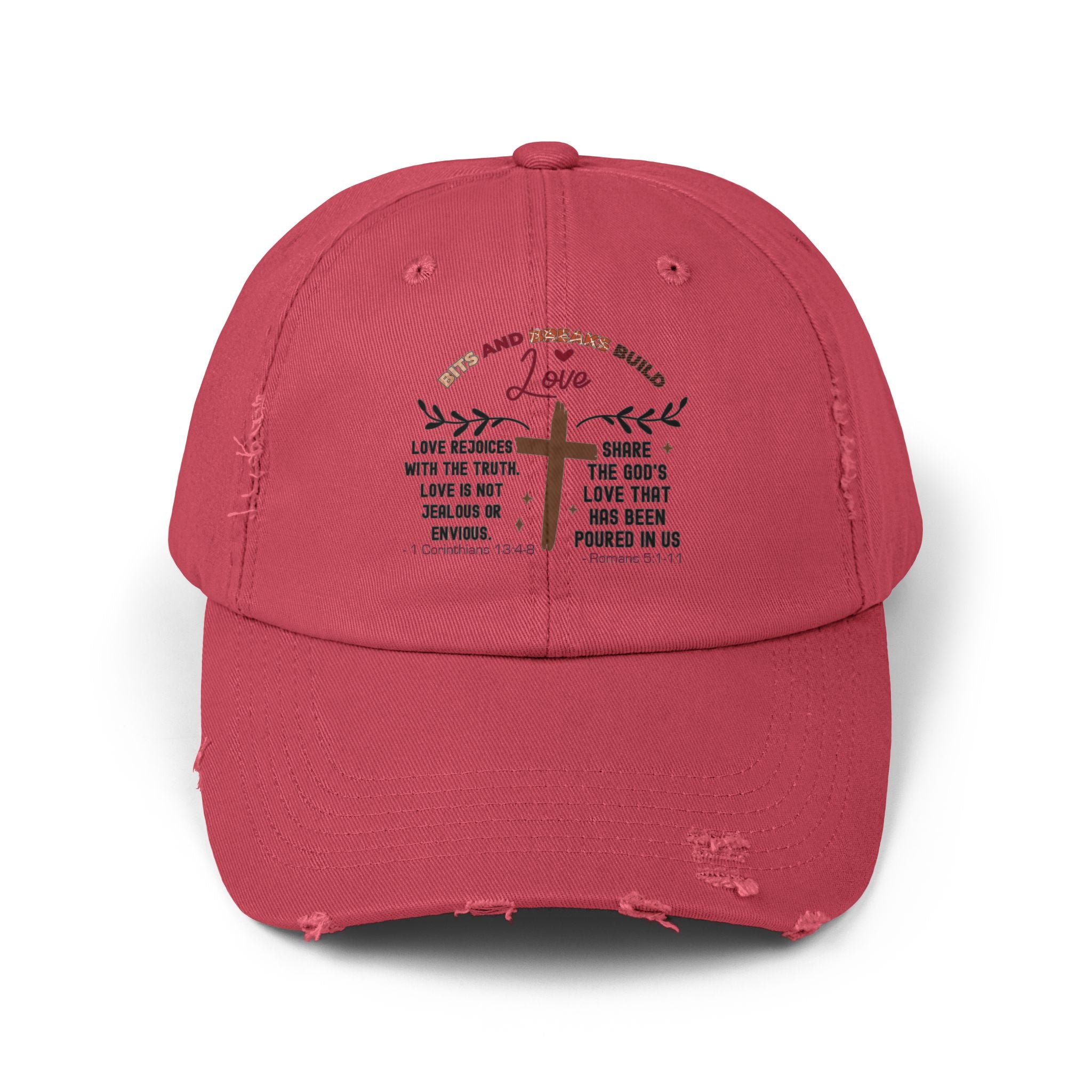 Motivational Hat 1 Corinthians -Inspired Love Cap with Inspirational Romans