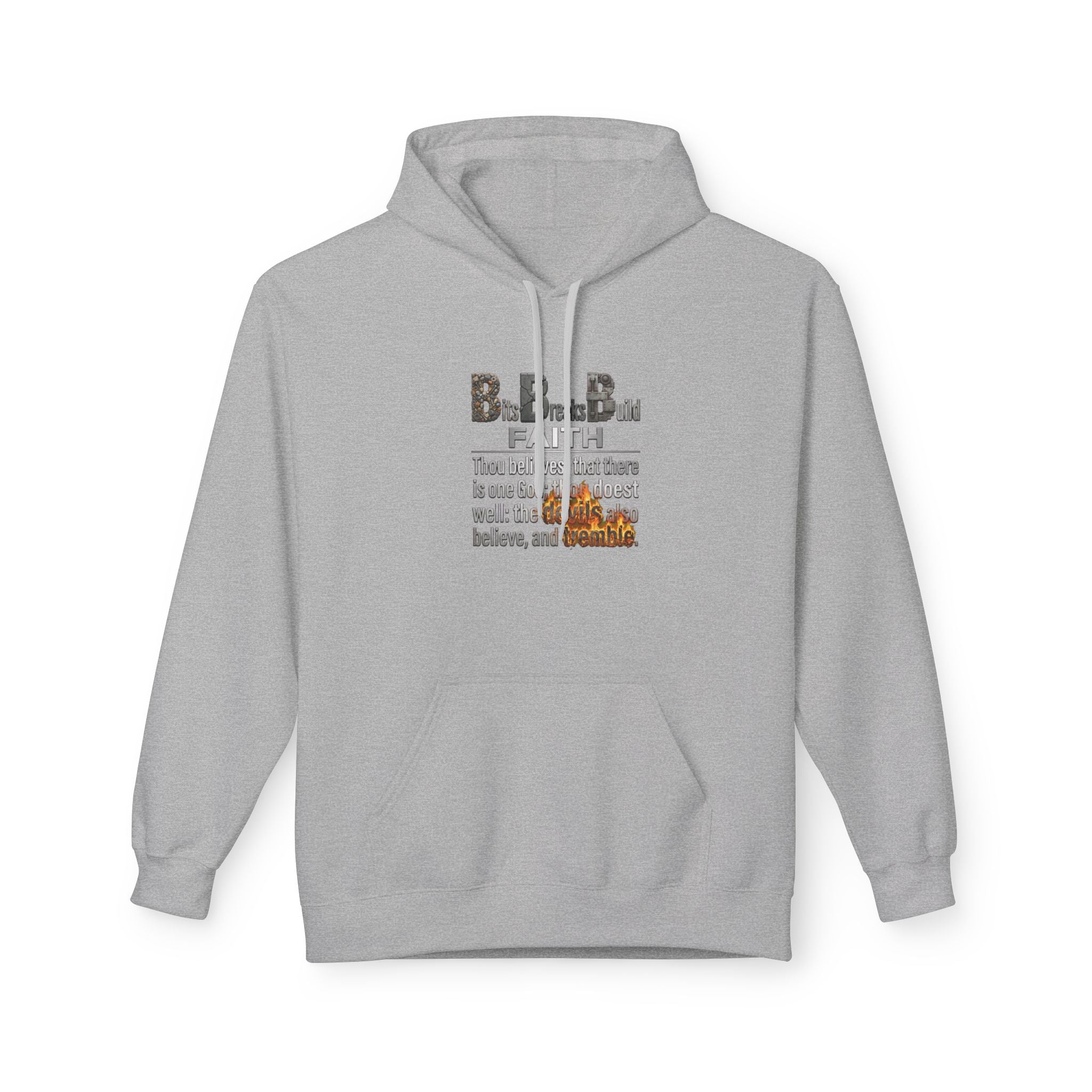 Faith Hoodie | James 2:19 "Thou Believest" Christian Scripture Pullover | ST. VON'S FLAIR