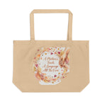 Large Organic Cotton Tote Bag | ST. VON'S FLAIR| Poetry
