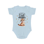 Toddler 1 Piece My God Baby Bodysuit - Trust in Him - Cute Muskrat Designed Onesies