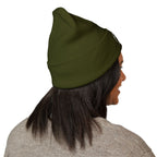 Embroidered Faithful Cuffed Beanie - Warm Knit Winter Hat