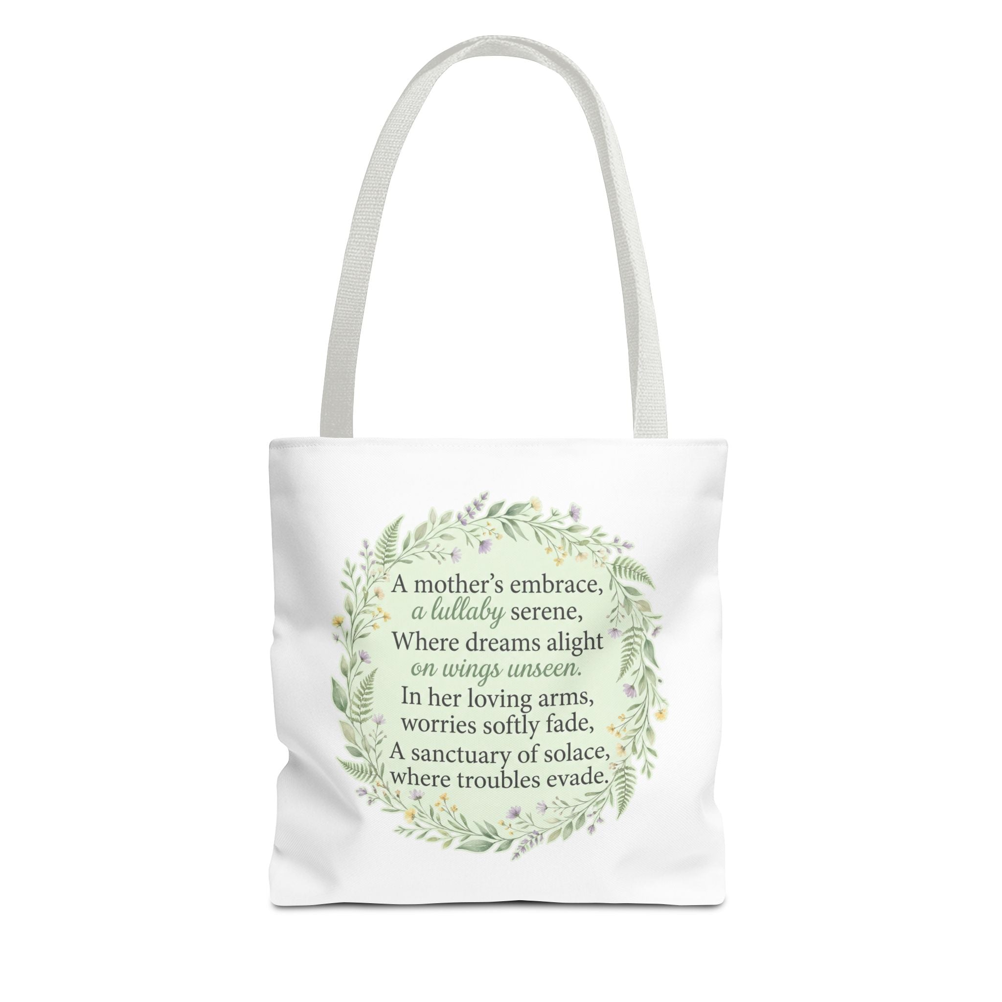 "A Lullaby on Wings Unseen" Tote Bag | ST. VON'S Poetic Lines