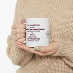 Maroon Encouragement for Breaks Build Acts 4:13 Ceramic Mug 11oz Soulful Delights