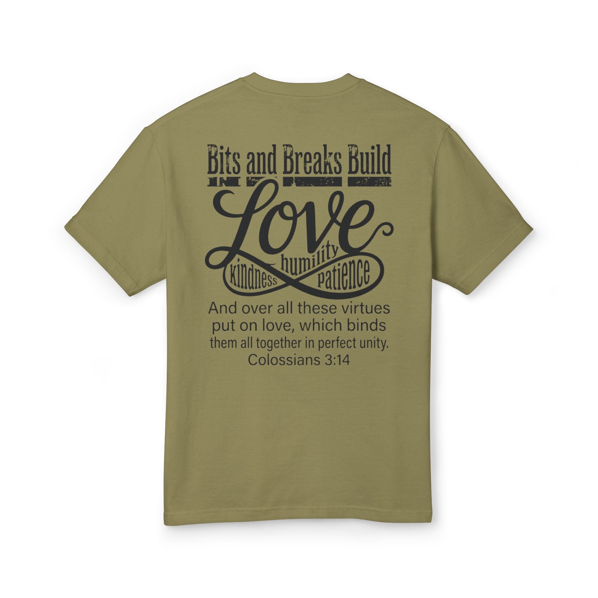 Love | Colossians 3:14 Unisex Garment-Dyed Heavyweight Tee | Kindness, Humility & Patience | ST. VON'S FLAIR