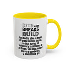 2 Corinthians 9:8 Accent Coffee Mug | Faith Two-Tone Ceramic Mug | ST. VON'S FLAIR
