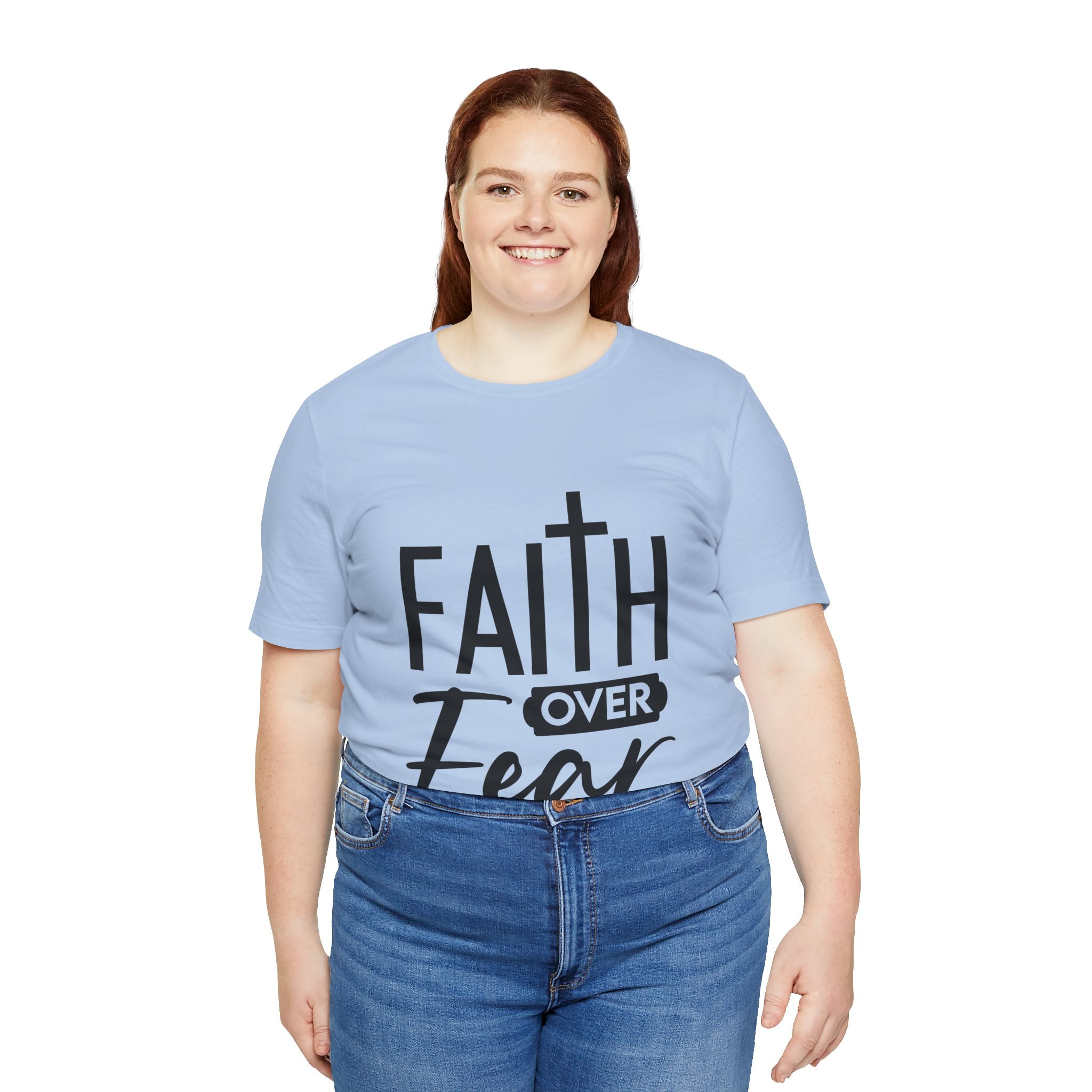 Faith over Fear Unisex Jersey Short Sleeve Tee