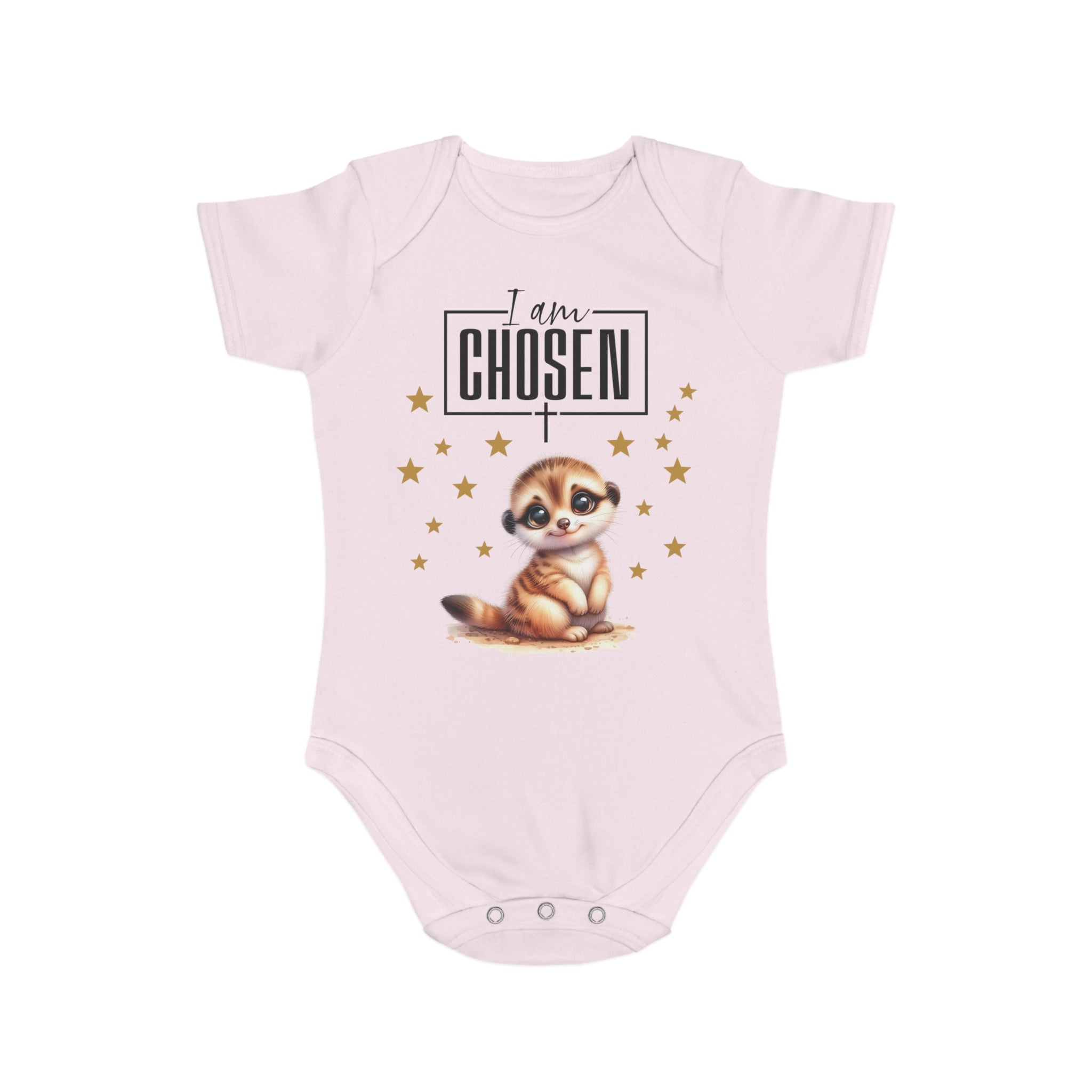 Toddler I Am Chosen 1 Piece Bodysuit - Trust in Him - Cute Muskrat Designed Onesies