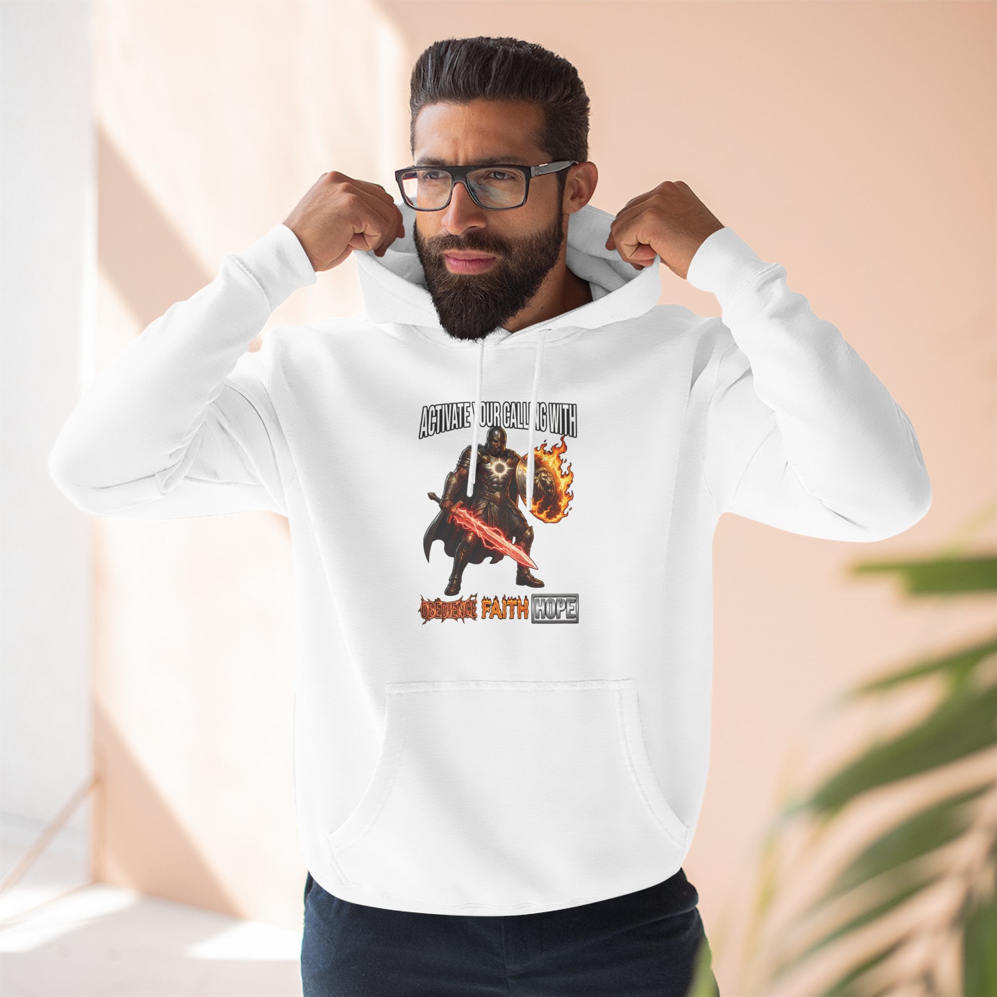Spiritual Warrior Armor of God Hoodie | Activate Your Calling Faith Hoodie | Christian Streetwear | Lion of Judah | Biblical Warrior Gift | ST VON'S FLAIR