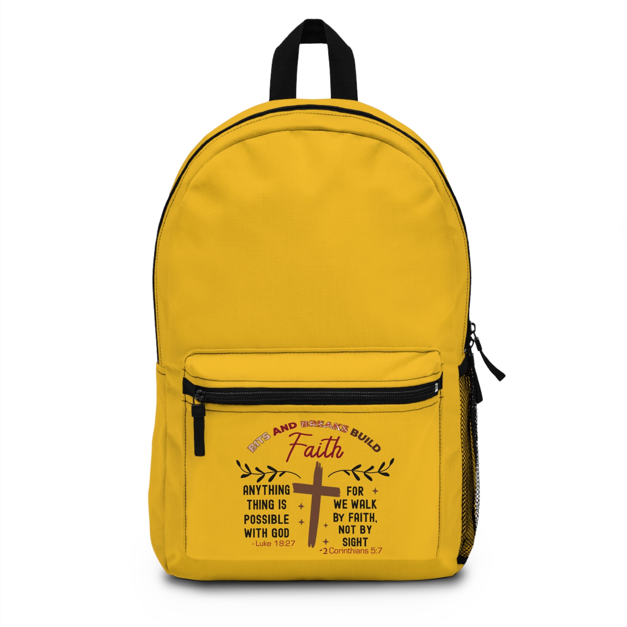 Faith Lightweight Backpack Men and Women Carry Bag Causal for Laptops, Books Trips, College, School and Bible Studies