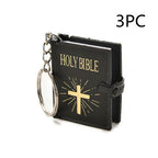 Mini English HOLY BIBLE Keychain - Readable Bible Book Key Ring | ST VON'S FLAIR