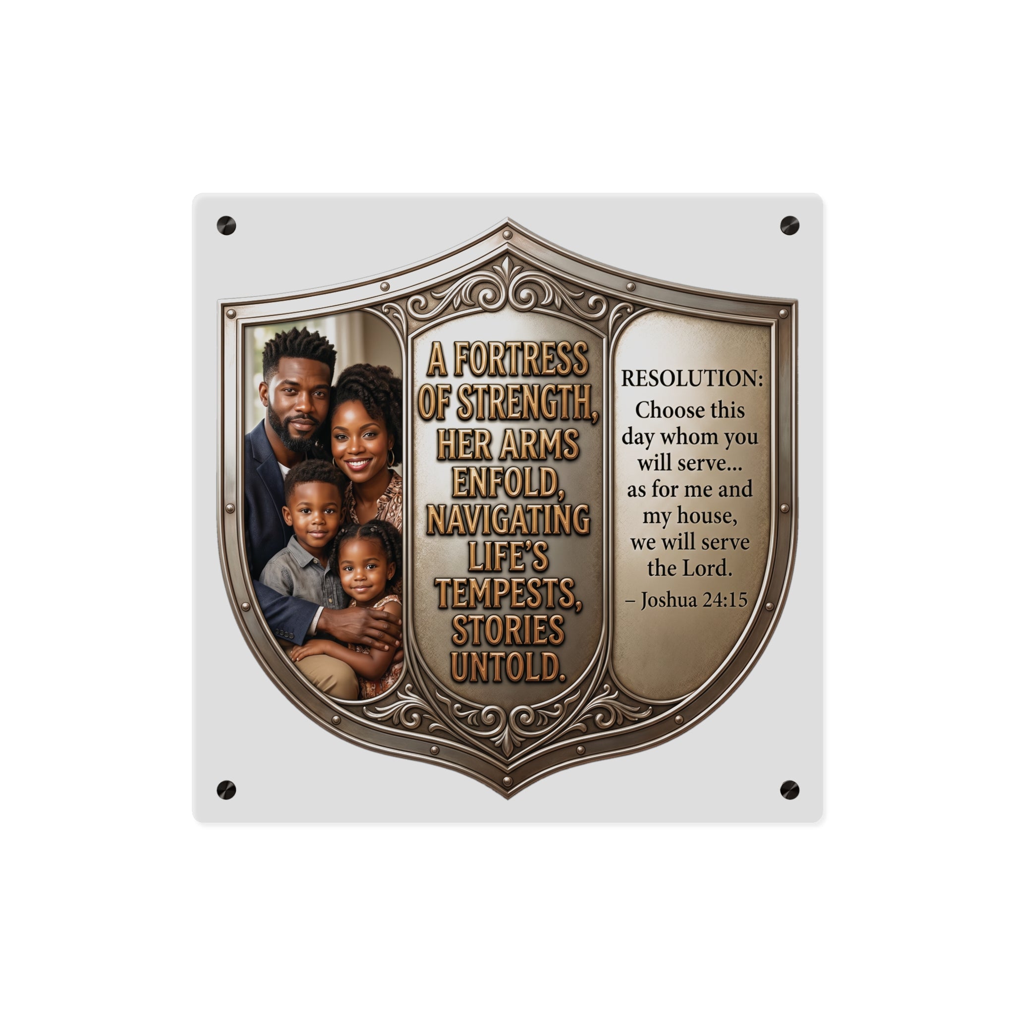 Faith -Inspired Acrylic Wall Art Panel | Premium Glass-Look Print| ST. VON'S Family