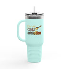 God Still Cures Addiction | 40oz Insulated Travel Mug | ST. VON'S FLAIR