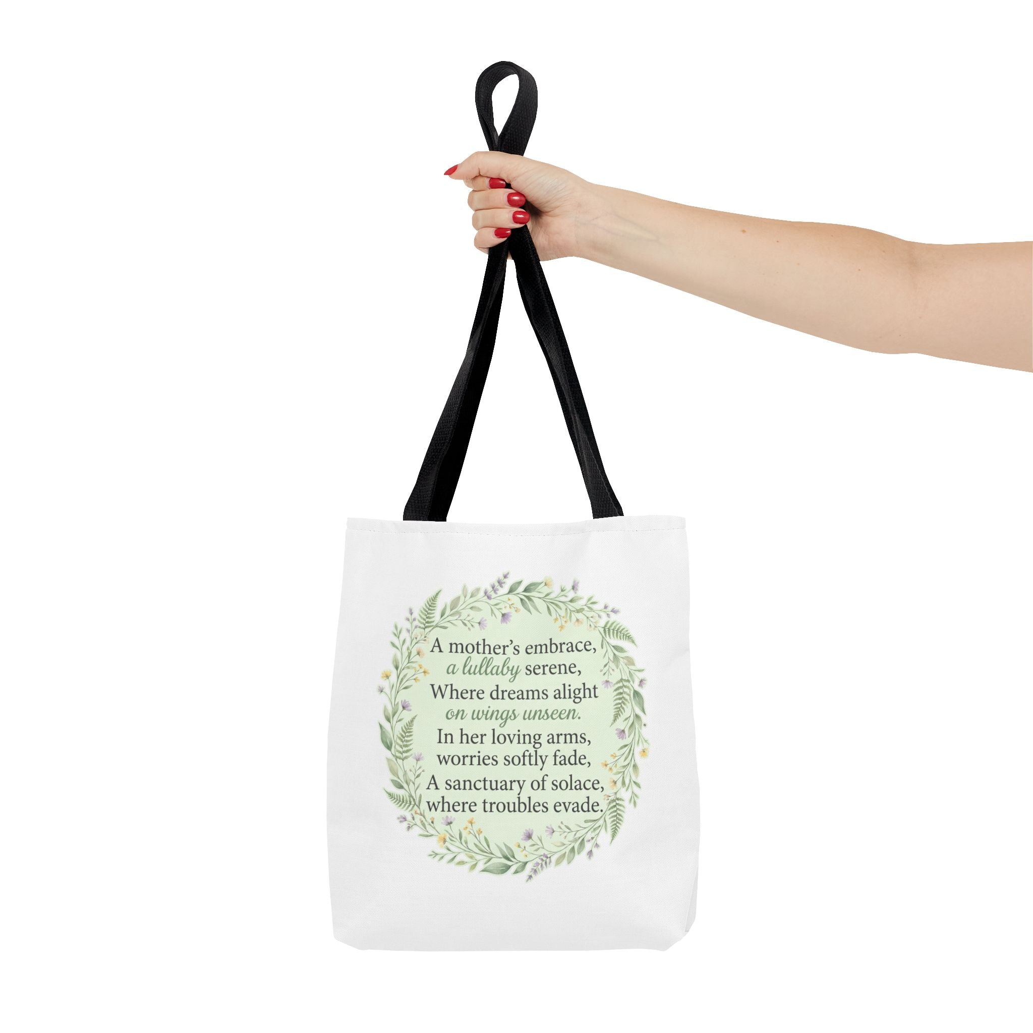"A Lullaby on Wings Unseen" Tote Bag | ST. VON'S Poetic Lines