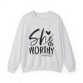 She is Worthy | Proverbs Faith Crewneck Sweatshirt | ST. VON'S FLAIR