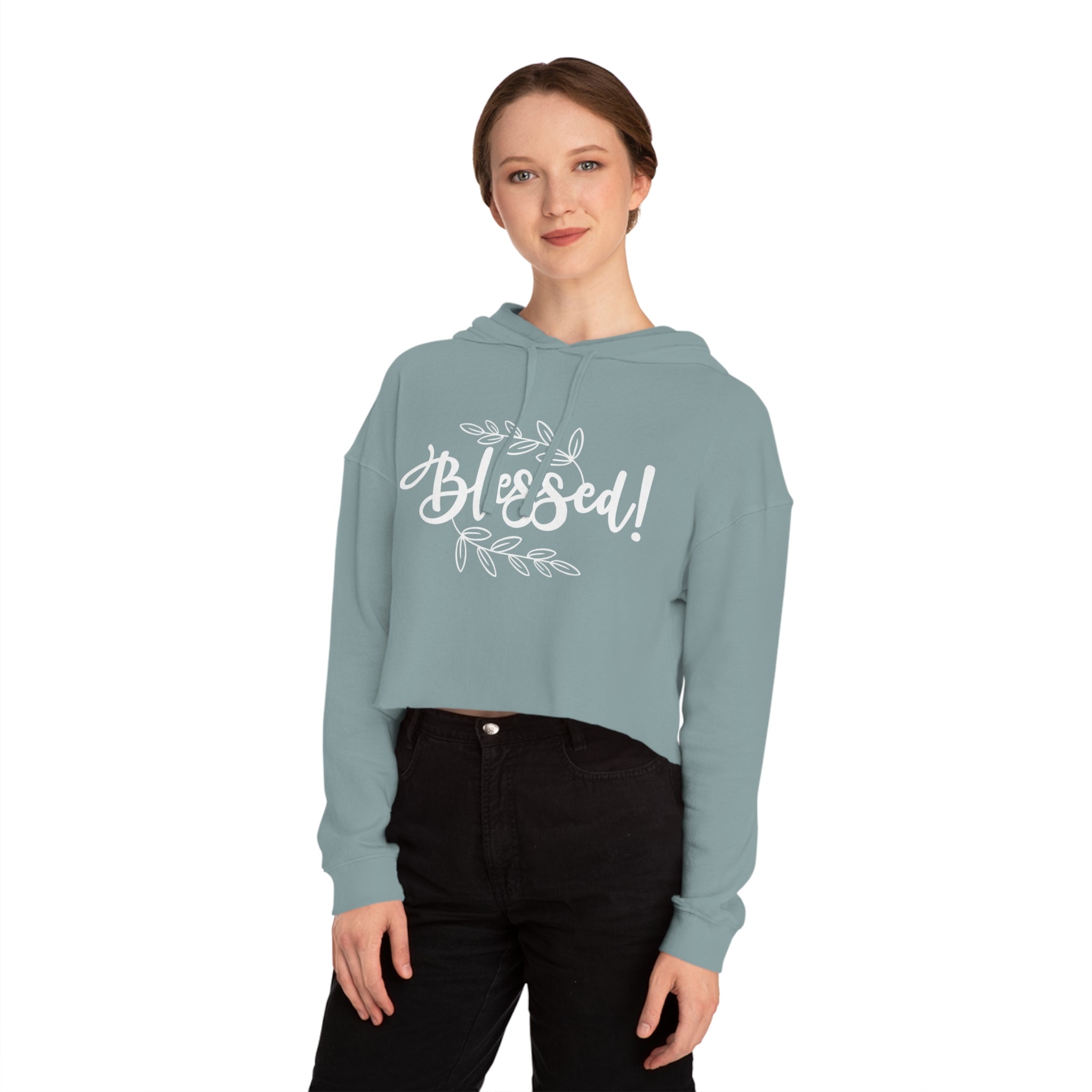 Blessed Cropped Hoodie | Women's Faith-Inspired Pullover | ST. VON'S FLAIR