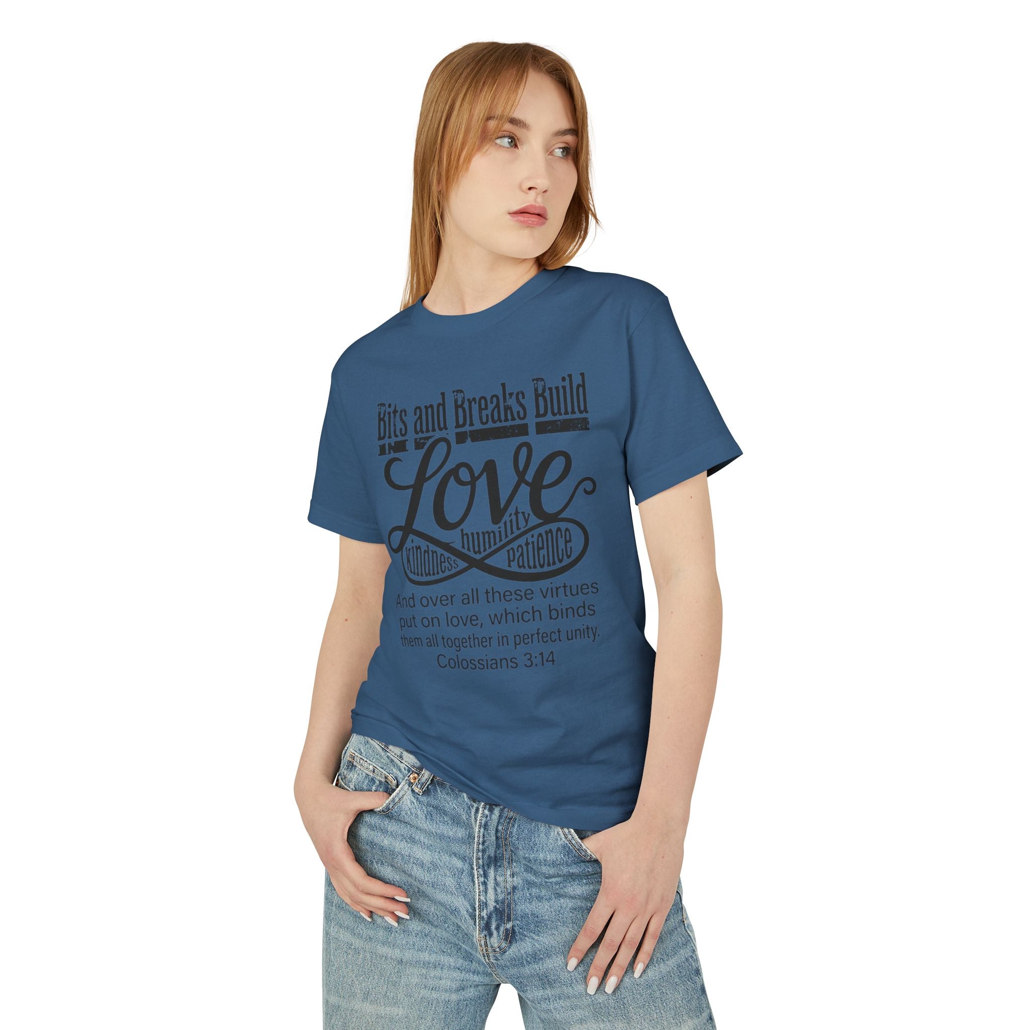 Love | Colossians 3:14 Unisex Garment-Dyed Heavyweight Tee | Kindness, Humility & Patience | ST. VON'S FLAIR