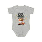 Toddler 1 Piece My God Baby Bodysuit - Trust in Him - Cute Fox Designed Onesies