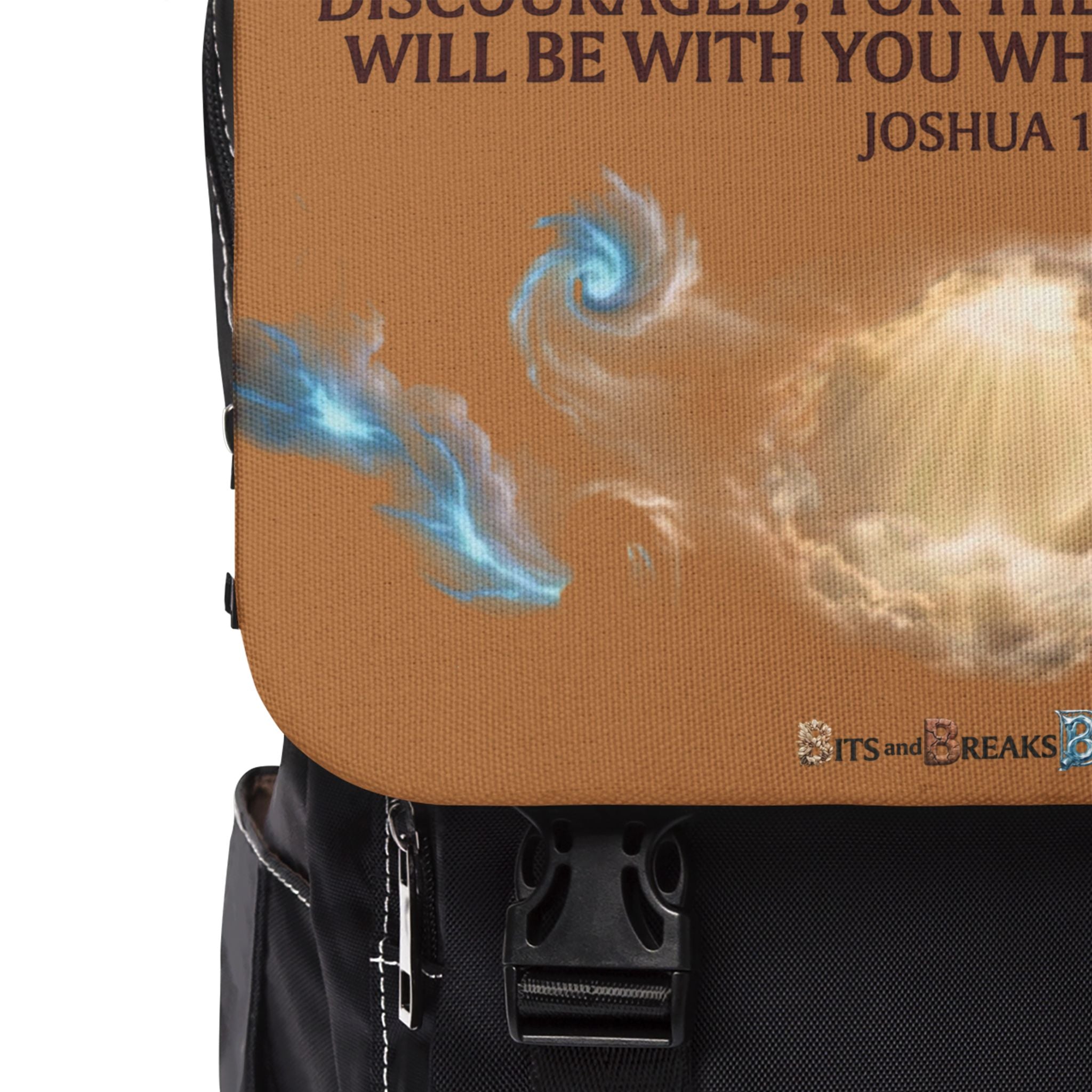Black Bronze Unisex Shoulder Backpack | Faith-Forward Travel Bag | ST. VON'S FLAIR