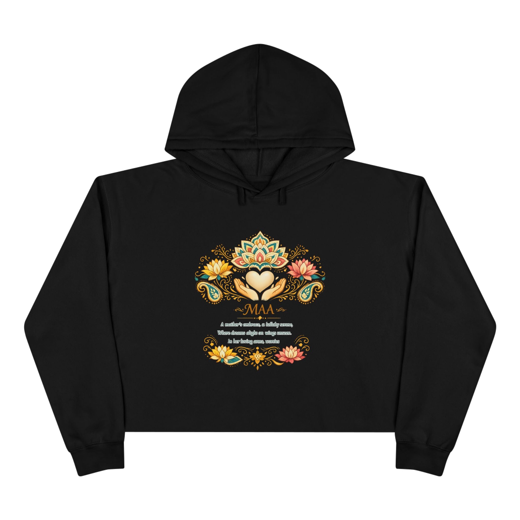 Women's Faith Crop Hoodie | MAA Soft Fleece Cropped Sweatshirt for Her
