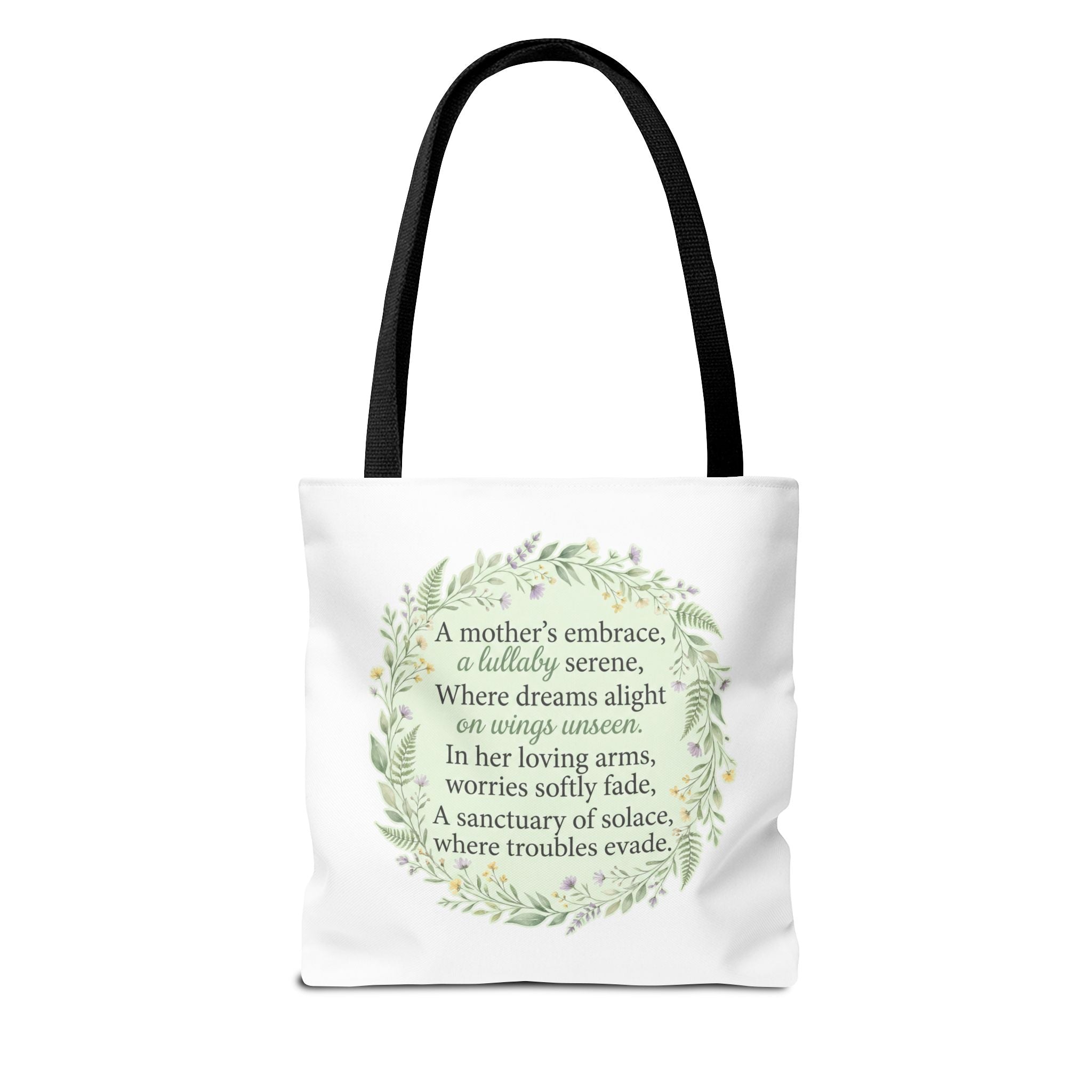 "A Lullaby on Wings Unseen" Tote Bag | ST. VON'S Poetic Lines