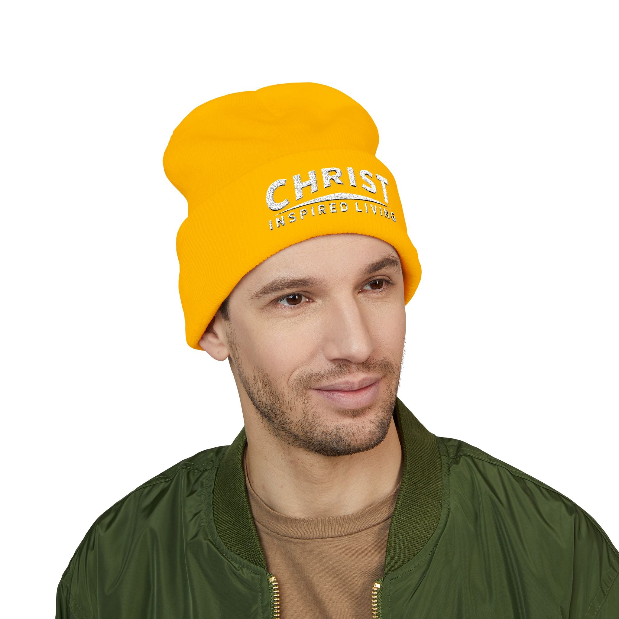 Christ Inspired Living Embroidered Cuffed Beanie