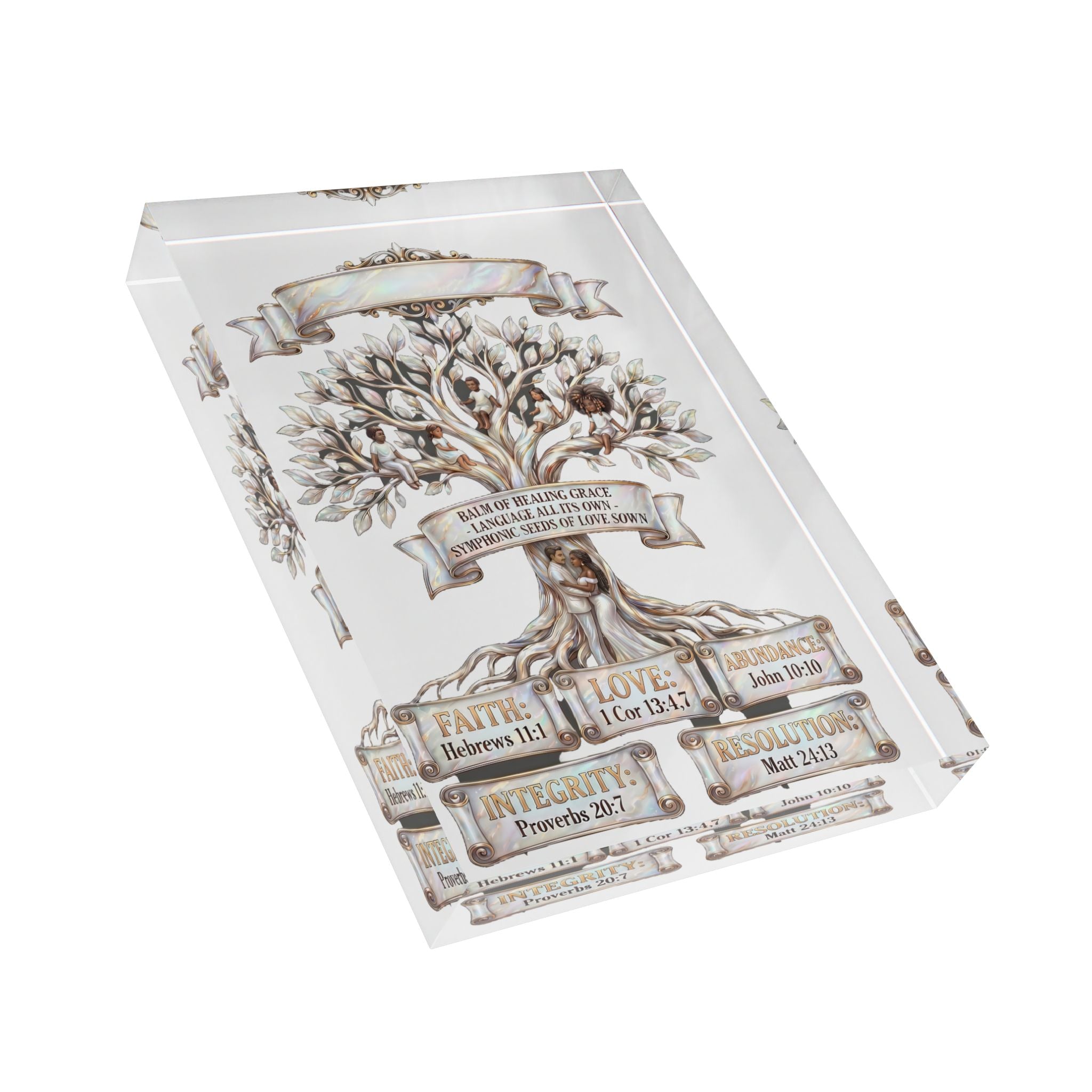 Color-Blind Love & Unity Acrylic Photo Block | Two Lives, One Word – ST. VON'S FLAIR