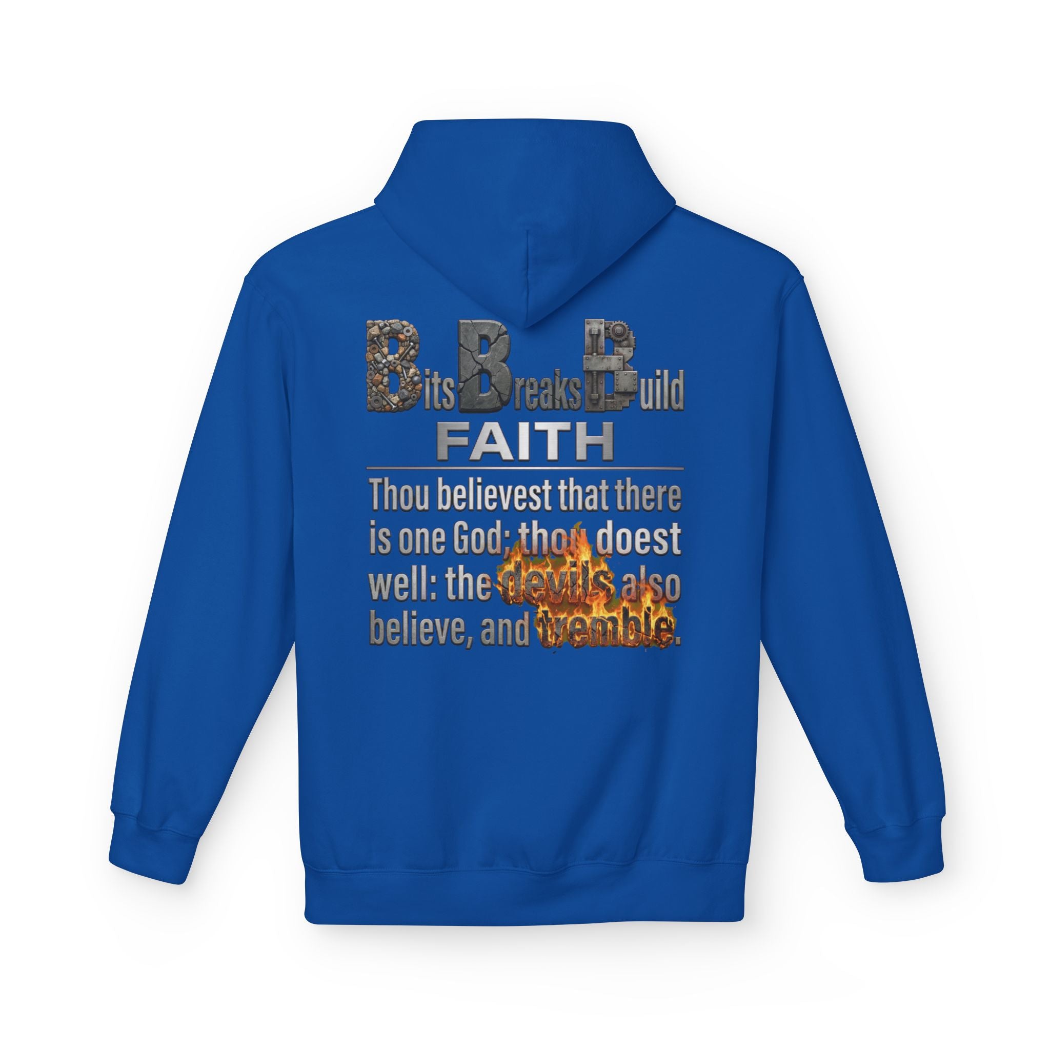 Faith Hoodie | James 2:19 "Thou Believest" Christian Scripture Pullover | ST. VON'S FLAIR