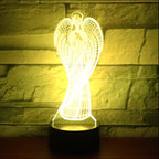 Christian Angel 3D Night Light - Color Changing LED Lamp | ST. VON'S FLAIR