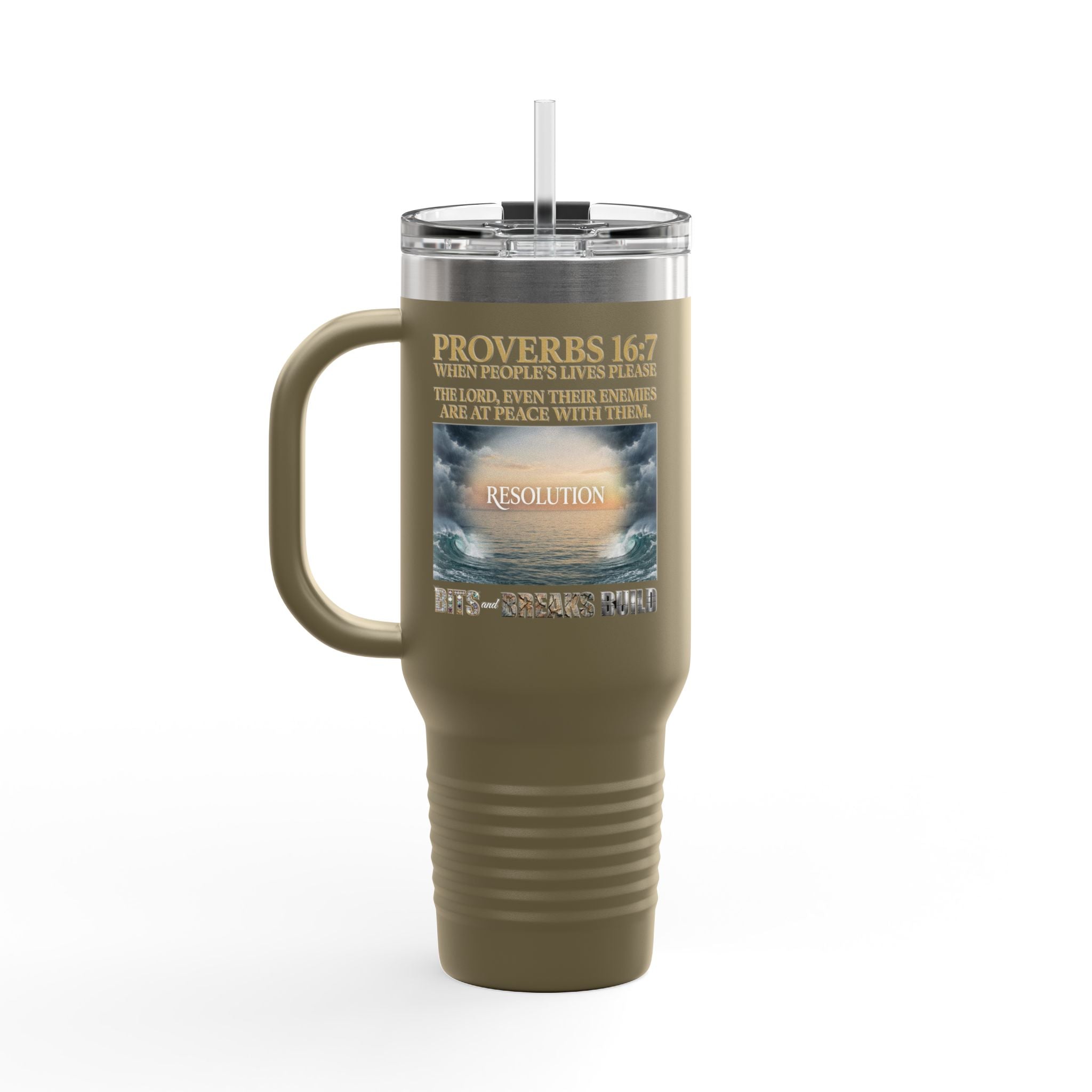Motivation Insulated Travel Mug — 40oz Proverbs Quote Tumbler | ST. VON'S FLAIR