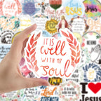 Christian Bookmark Jesus Helmet Faith Quotes Stickers