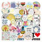 Christian Bookmark Jesus Helmet Faith Quotes Stickers