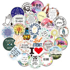 Christian Bookmark Jesus Helmet Faith Quotes Stickers