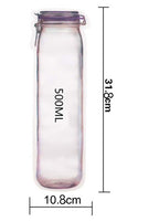 Reusable Storage Snack Bag Food Waterproof Sealed Assortment School Travel Sports Camping Carry Pouch