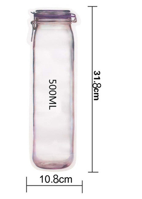 Reusable Storage Snack Bag Food Waterproof Sealed Assortment School Travel Sports Camping Carry Pouch