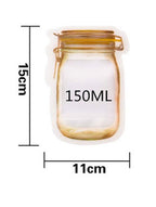 Reusable Storage Snack Bag Food Waterproof Sealed Assortment School Travel Sports Camping Carry Pouch