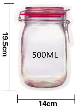 Reusable Storage Snack Bag Food Waterproof Sealed Assortment School Travel Sports Camping Carry Pouch