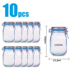 Reusable Storage Snack Bag Food Waterproof Sealed Assortment School Travel Sports Camping Carry Pouch