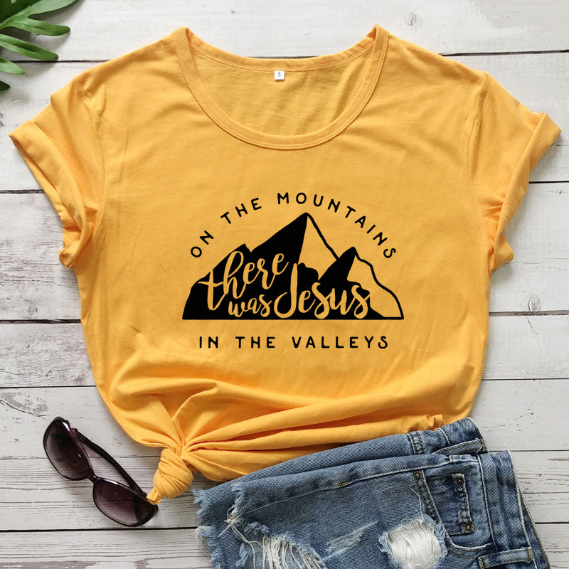 Jesus In The Valley Christian T-Shirt - Women's Faith Apparel | ST. VON'S FLAIR