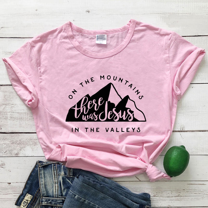 Jesus In The Valley Christian T-Shirt - Women's Faith Apparel | ST. VON'S FLAIR