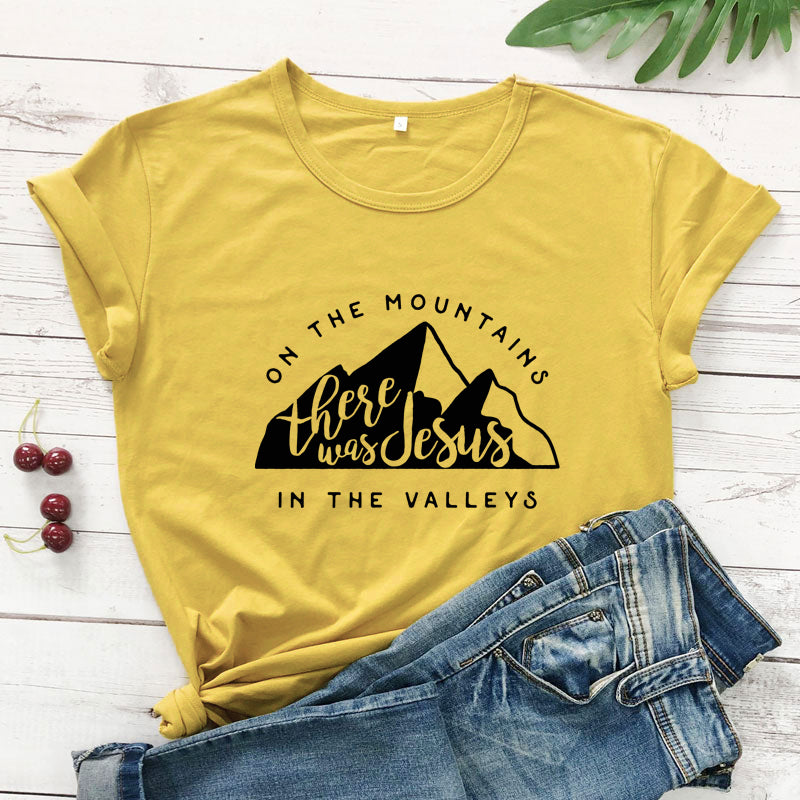 Jesus In The Valley Christian T-Shirt - Women's Faith Apparel | ST. VON'S FLAIR