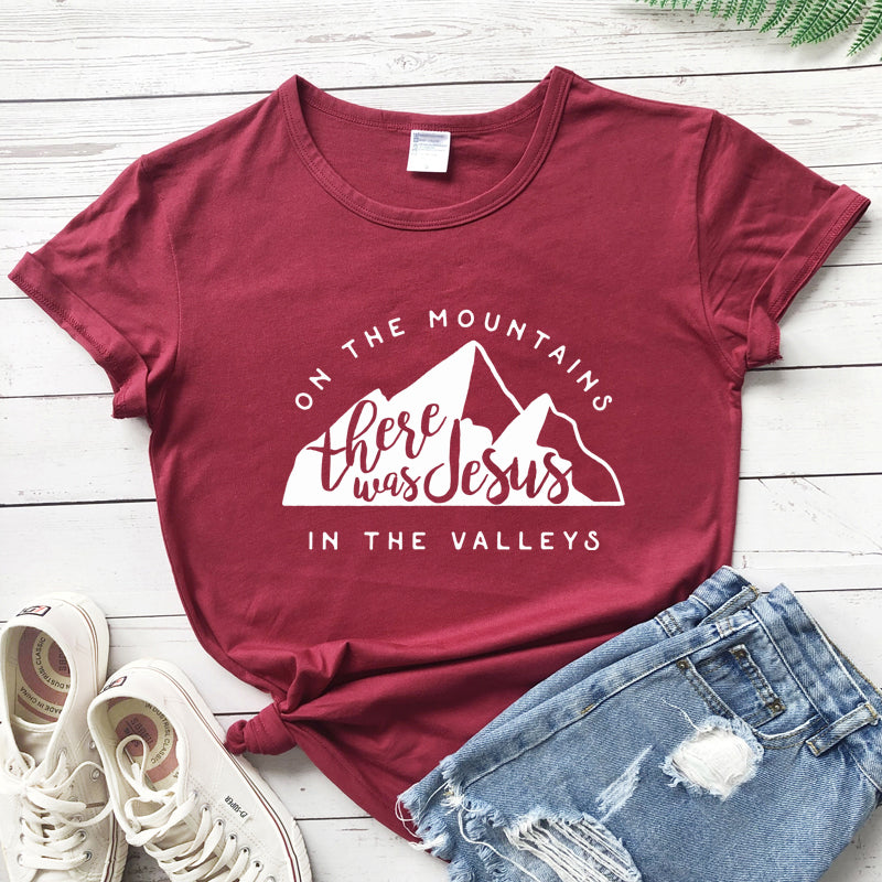 Jesus In The Valley Christian T-Shirt - Women's Faith Apparel | ST. VON'S FLAIR